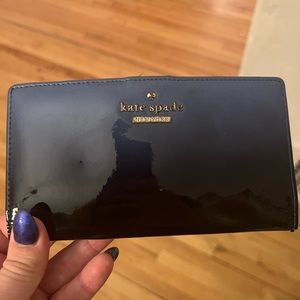 Fun blue ombré patent leather Kate spade wallet.
